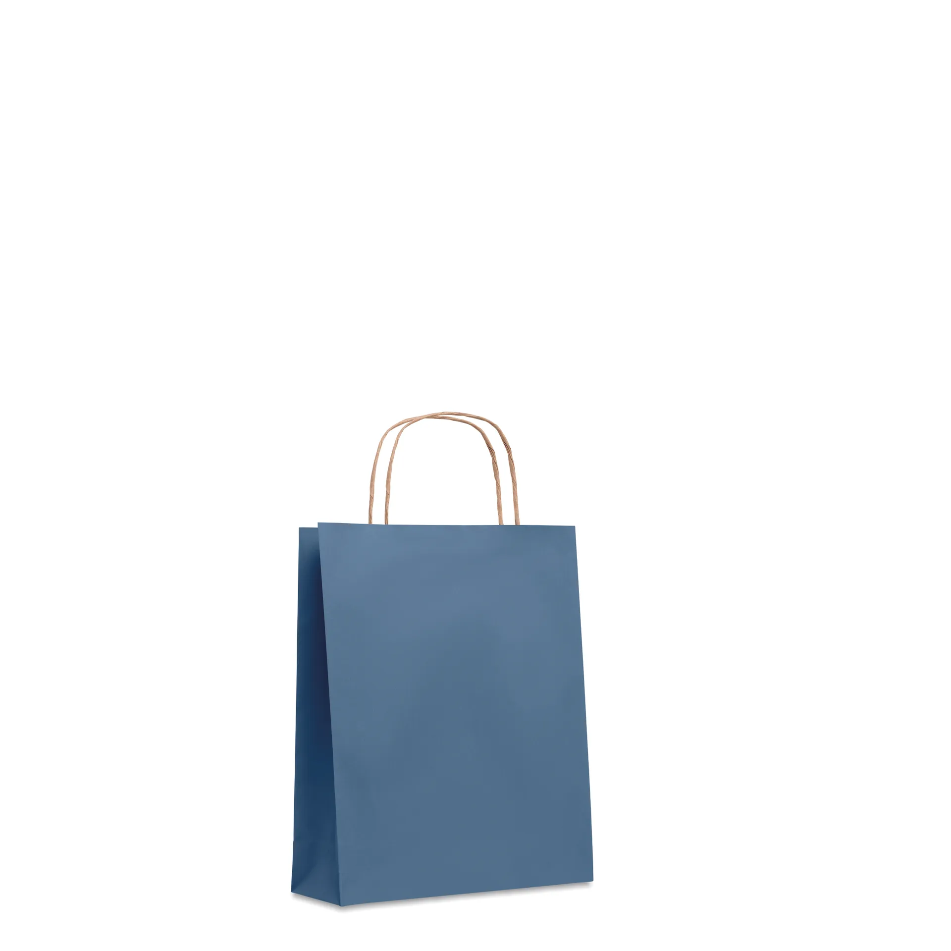 Kleine papieren geschenktas Blauw