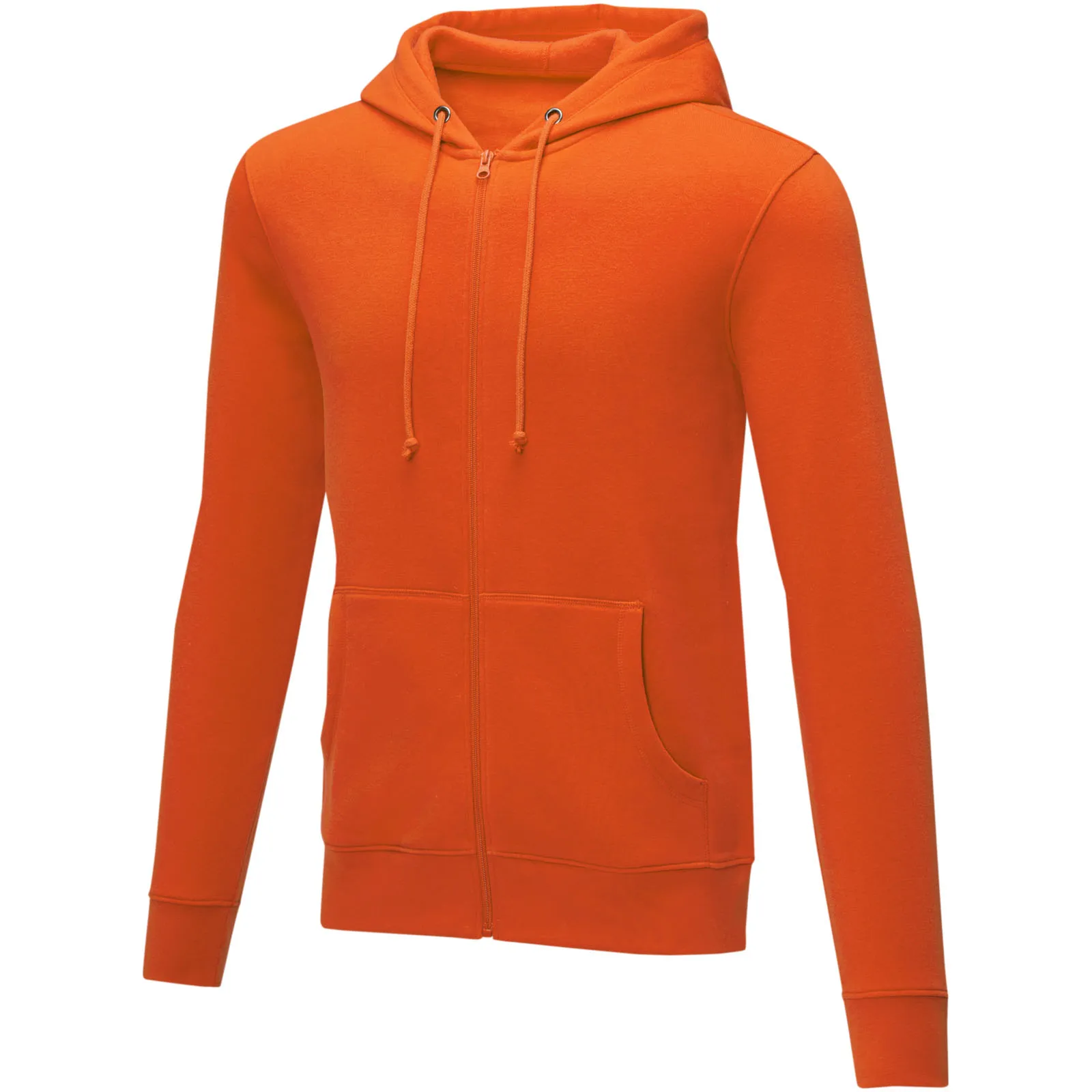 Charon 240 g/m² heren hoodie met ritssluiting Oranje