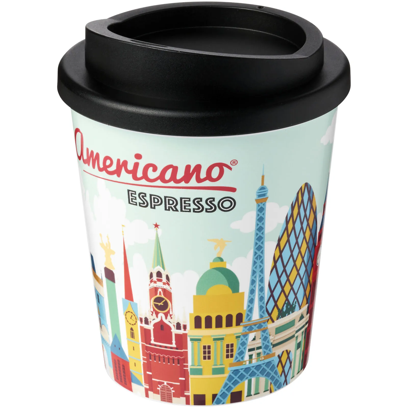 Brite Americano® espresso 250 ml geïsoleerde beker Zwart