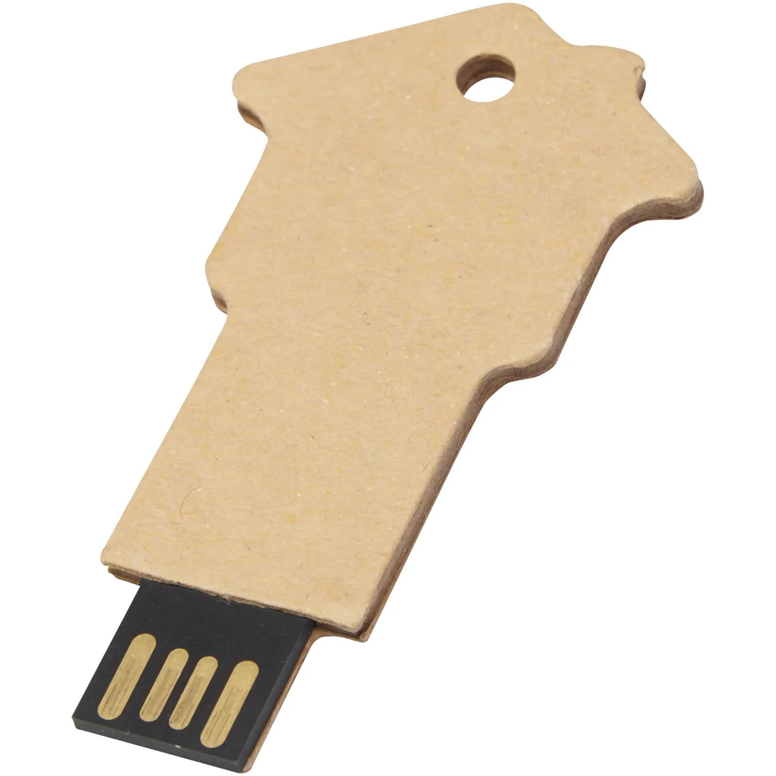 Huisvormige USB 2.0 van gerecycled papier Kraftbruin