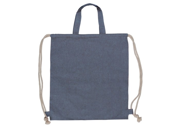 Drawstring rugzak gerecycled katoen 38x42cm