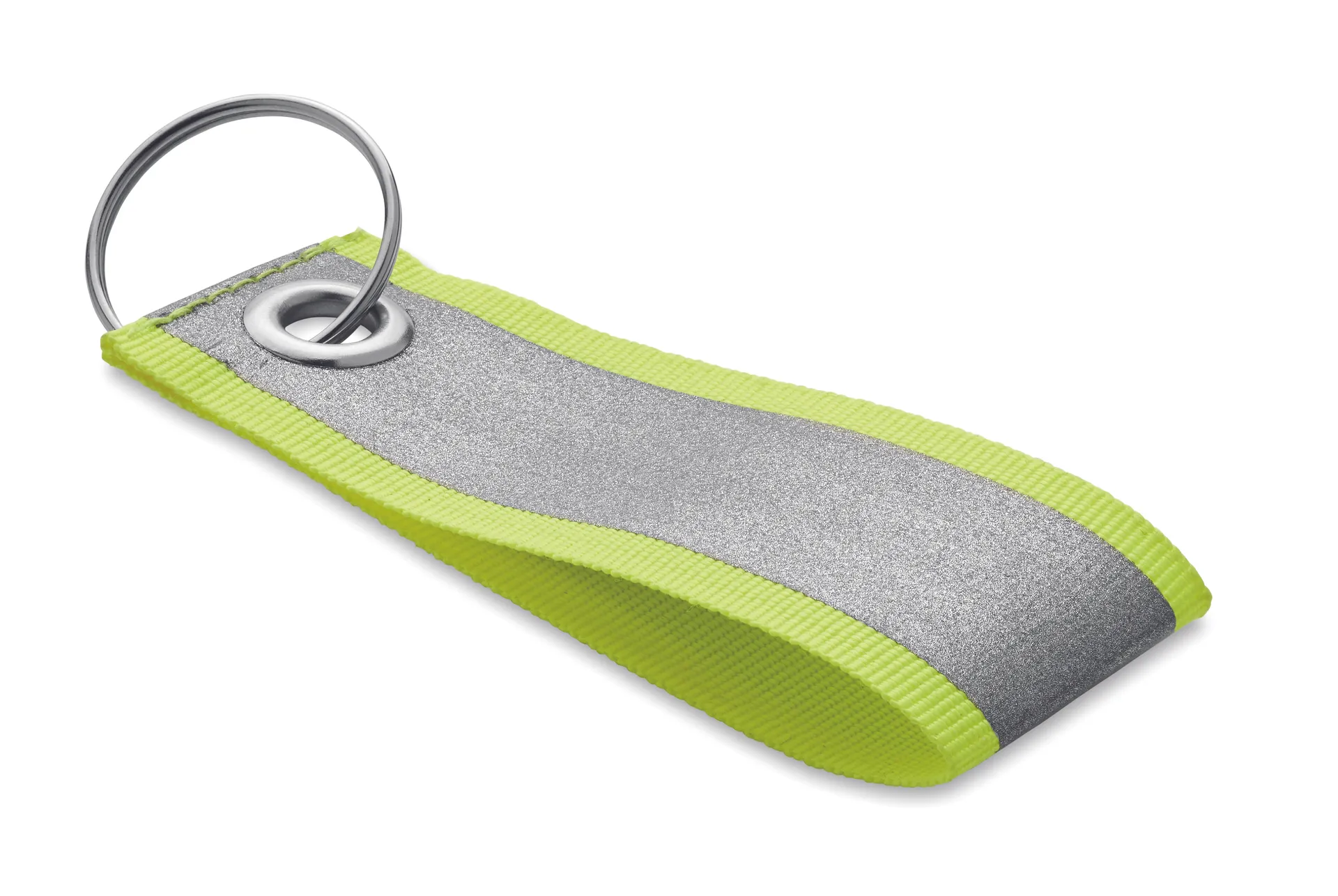 Reflecterende sleutelhanger Neon Geel