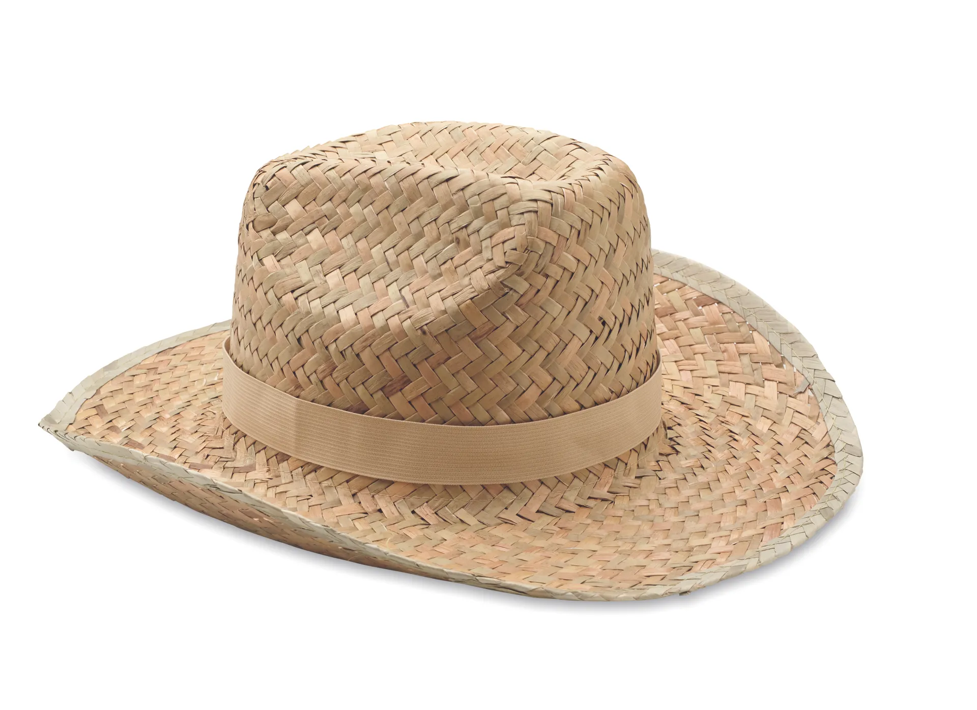 Cowboyhoed van stro Beige