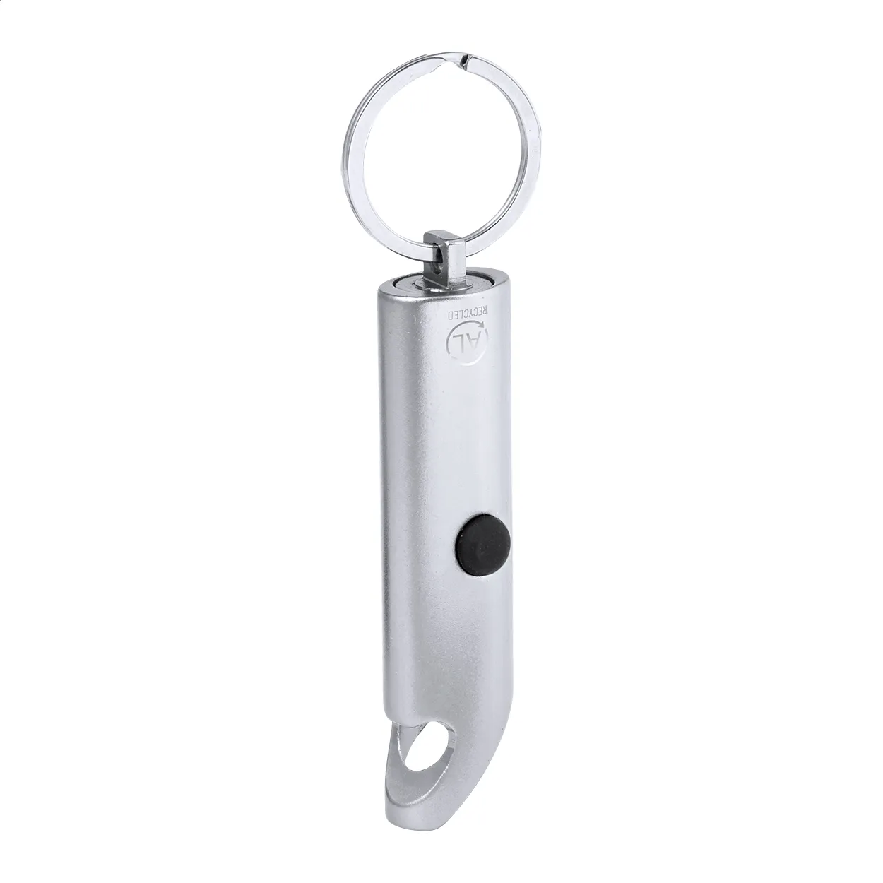 Rutto flesopener zaklamp zilver