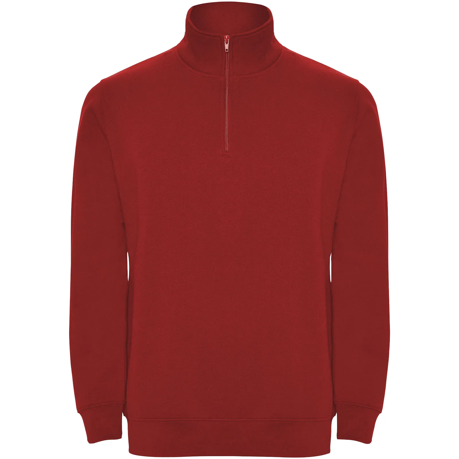 Aneto 280 g/m² trui met kwartritssluiting Rood