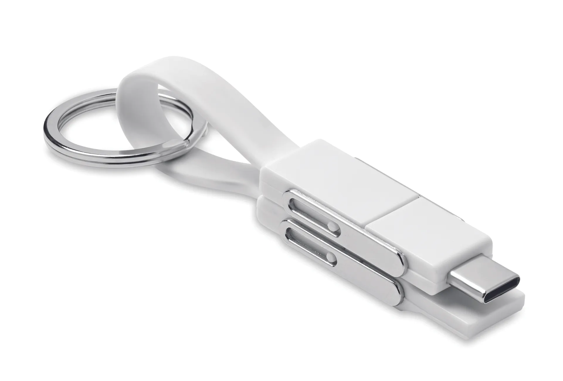 Sleutelhanger met 4 in 1 kabel
