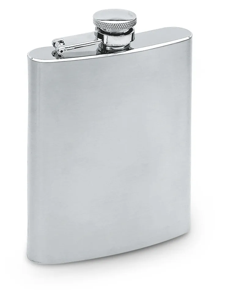 Heupfles 200 ml Mat Zilver