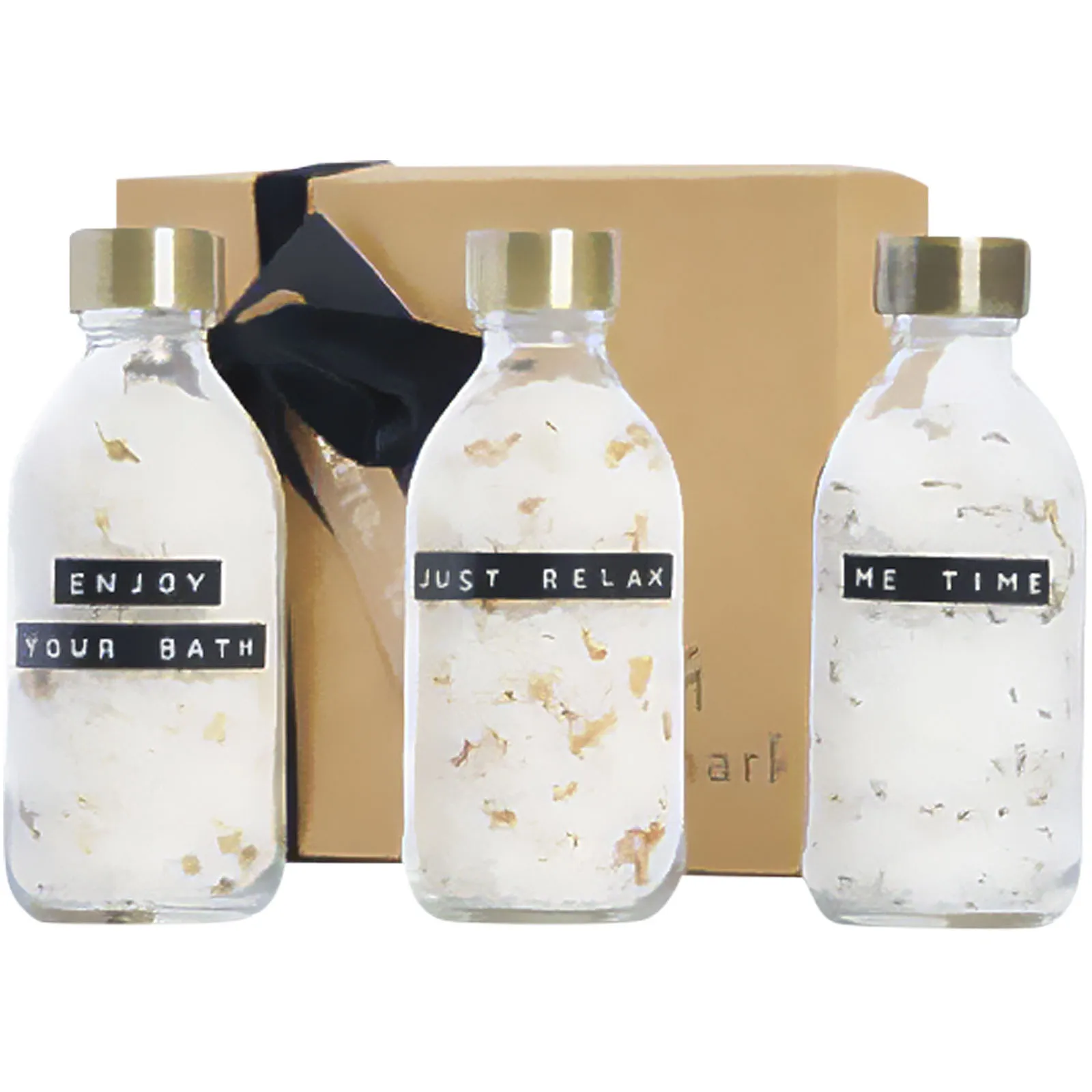 Wellmark Just Relax 3-delige 200 ml badzoutcadeauset  Transparant helder