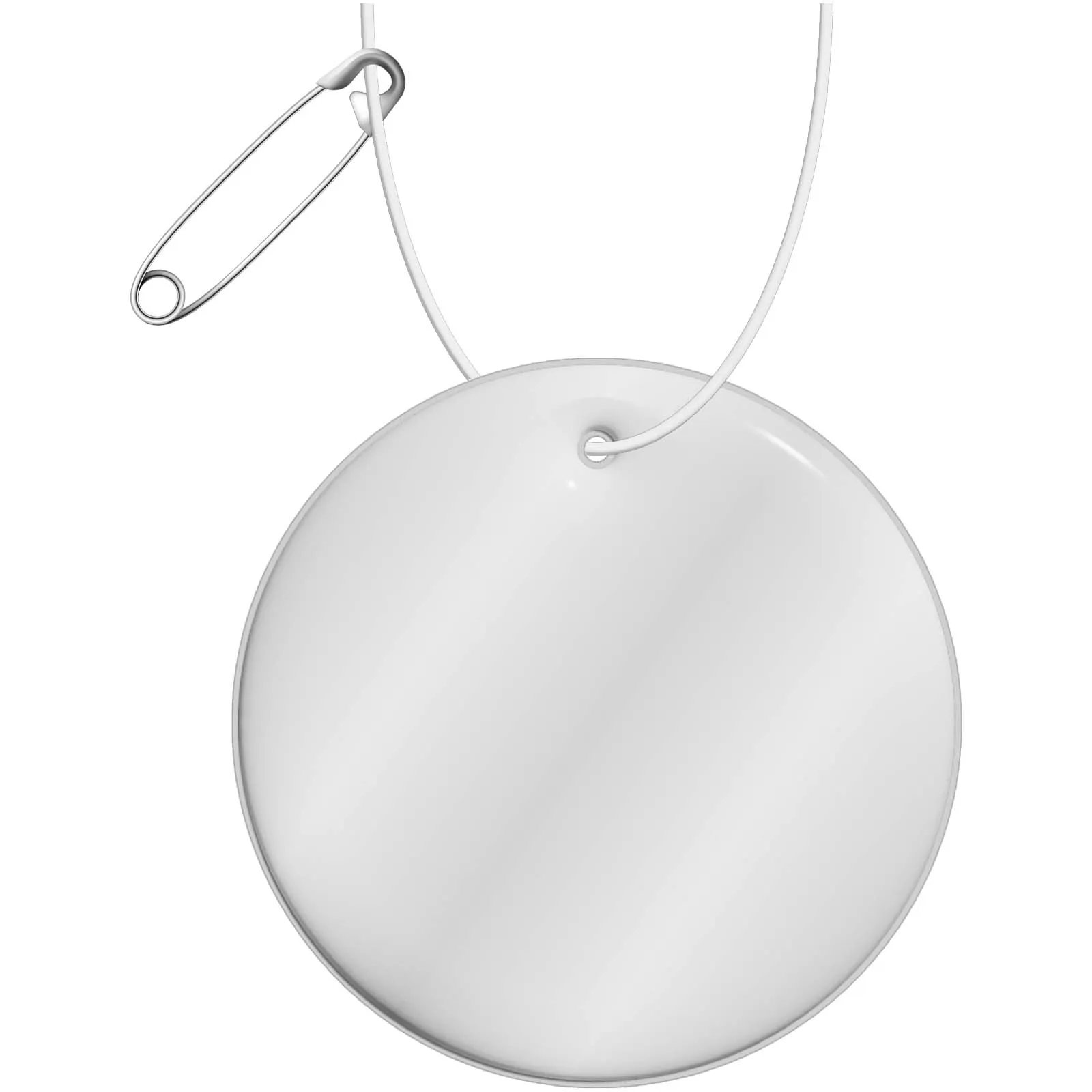 RFX™ H-16 ronde lichtgewicht reflecterende PVC hanger, medium Wit