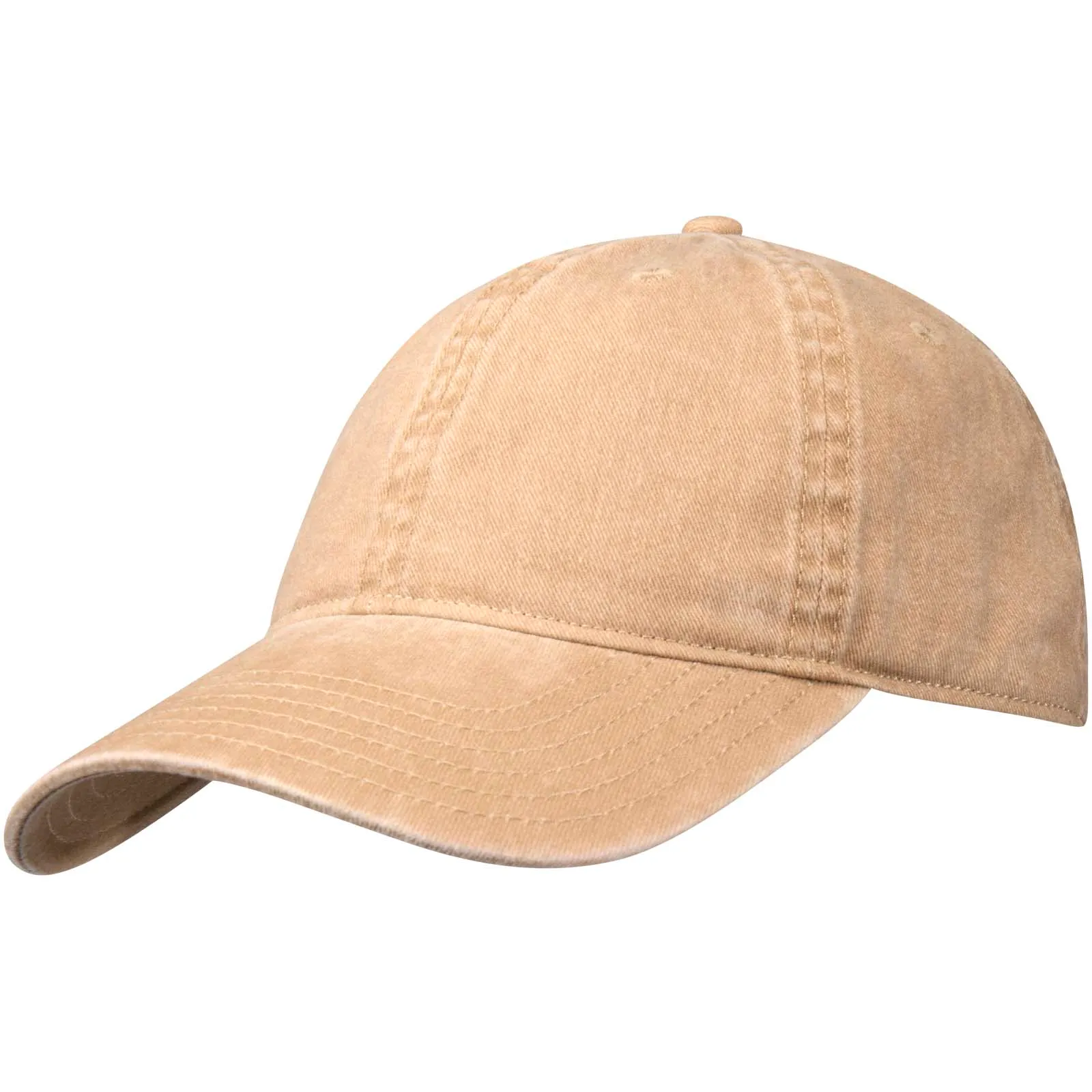Grafton 270 g/m² 6 panel gewassen cap Havermout