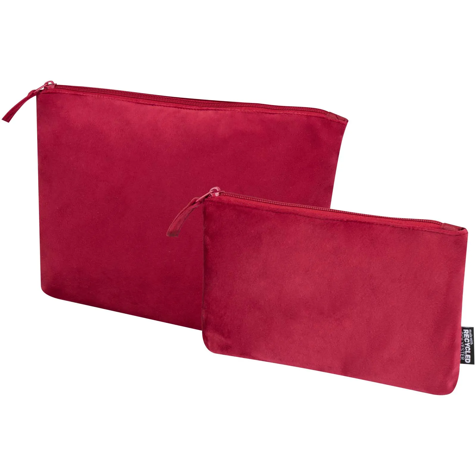 Swift GRS gerecyclede fluwelen toilettasset Bordeaux rood