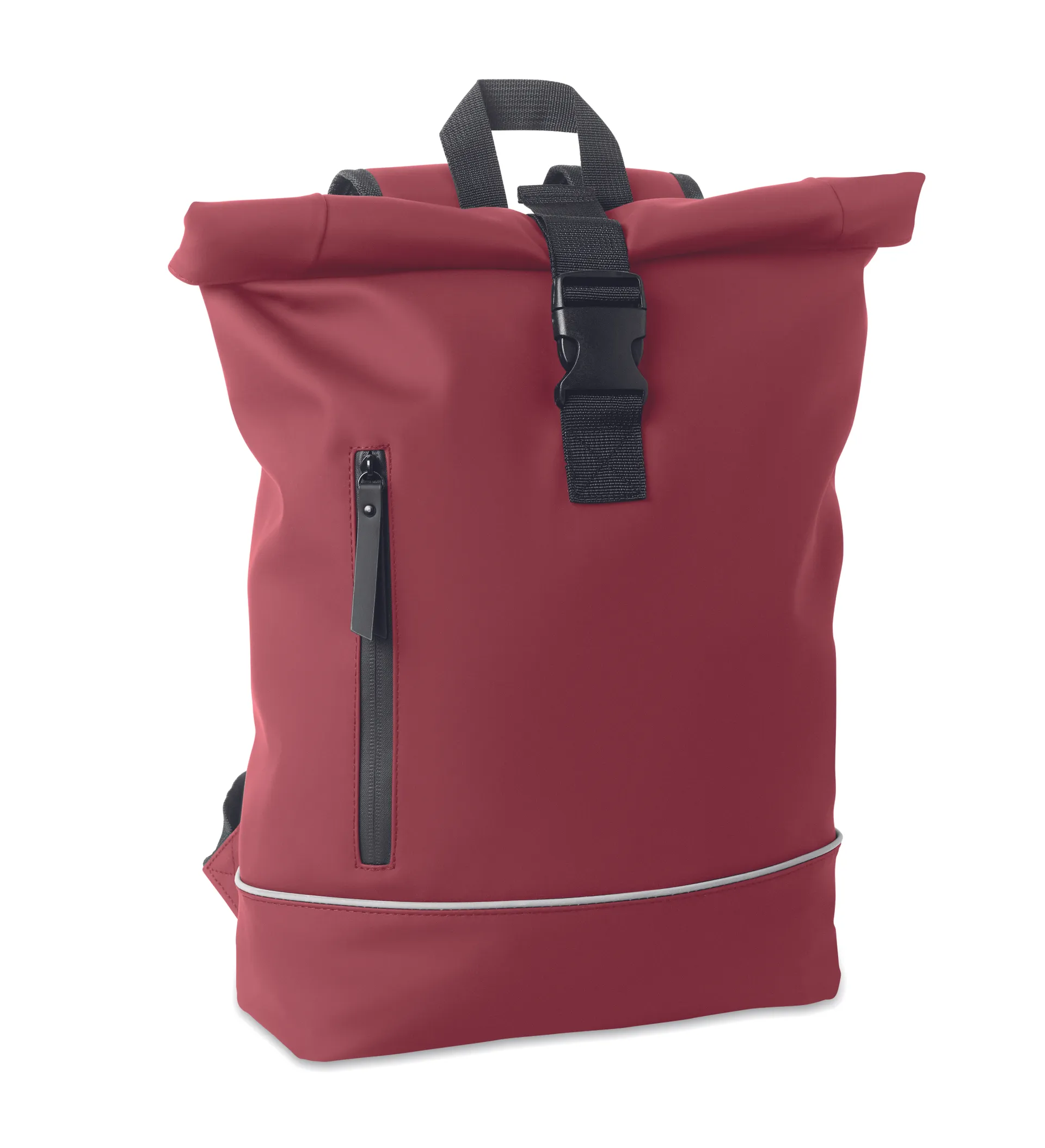 Laptop 15" rolltop PU rugzak Bordeaux