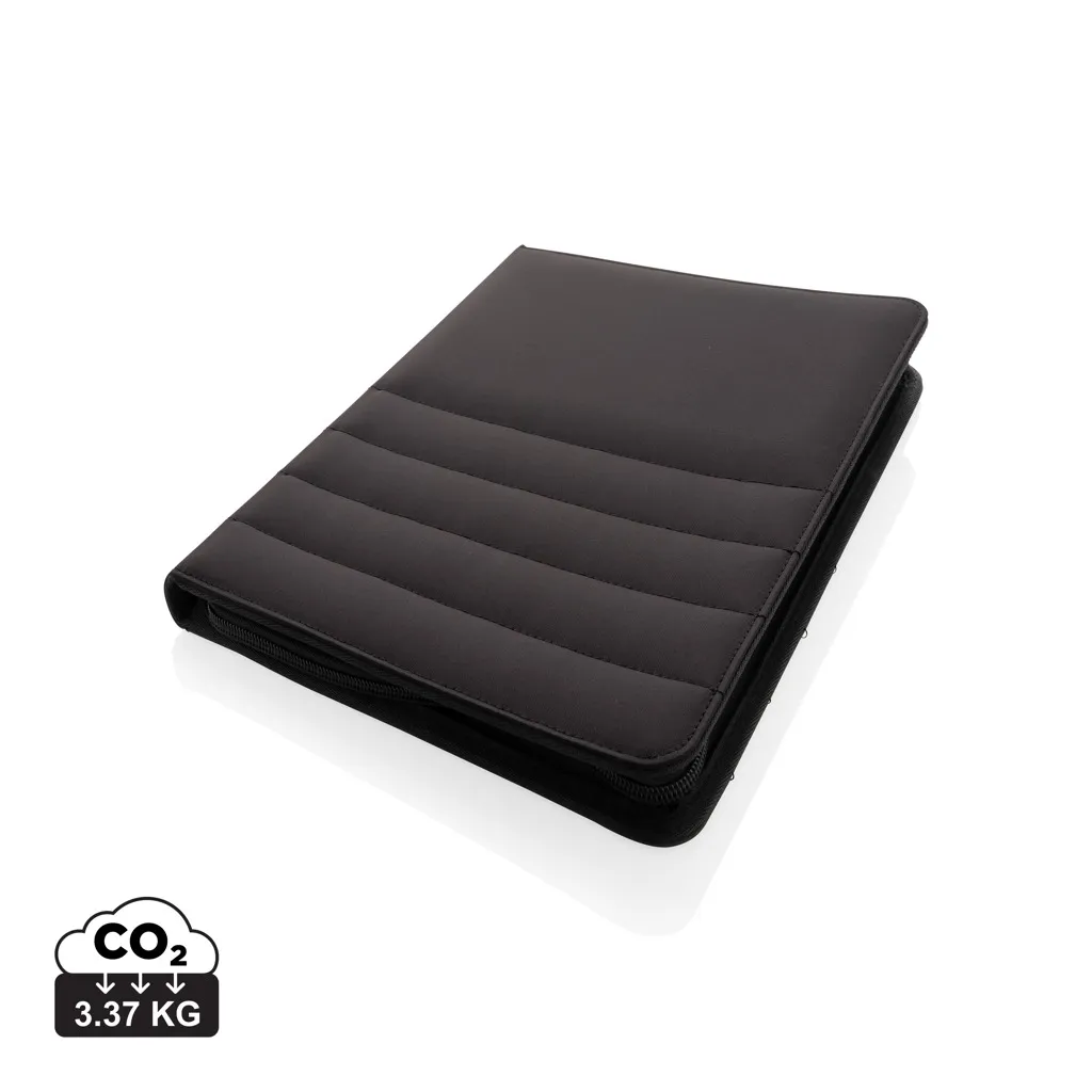 Impact AWARE™ RPET A4 portfolio met rits zwart