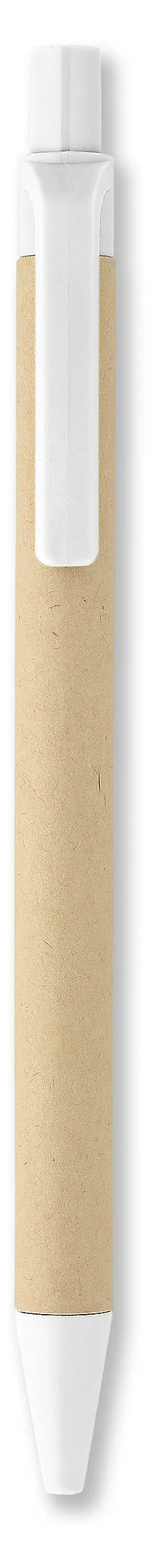 Balpen van papier/maïs Wit