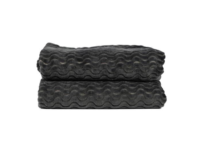 Sagaform Agnes fleece deken 130x170 cm Donker Grijs