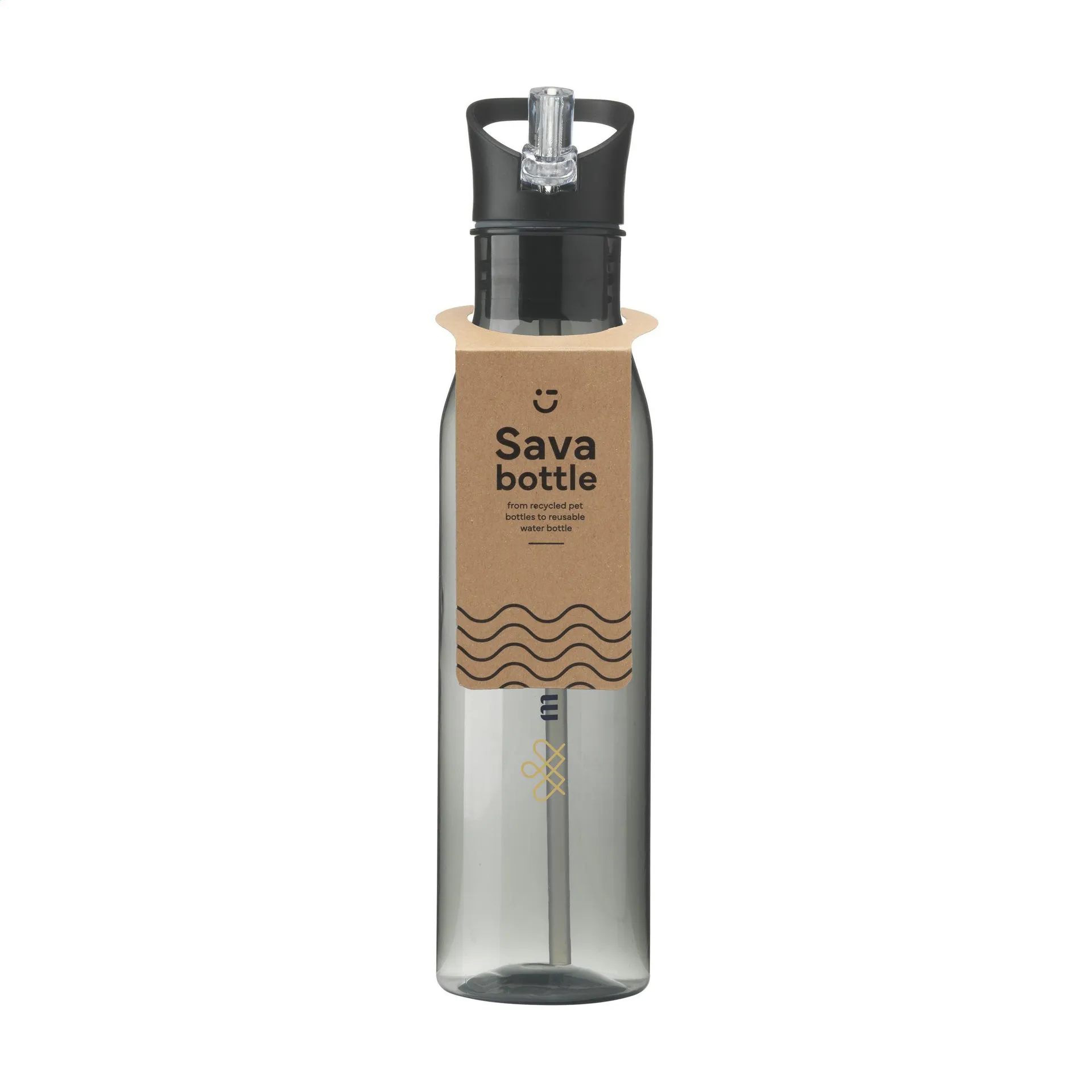 Sava GRS RPET Bottle 720 ml drinkfles zwart