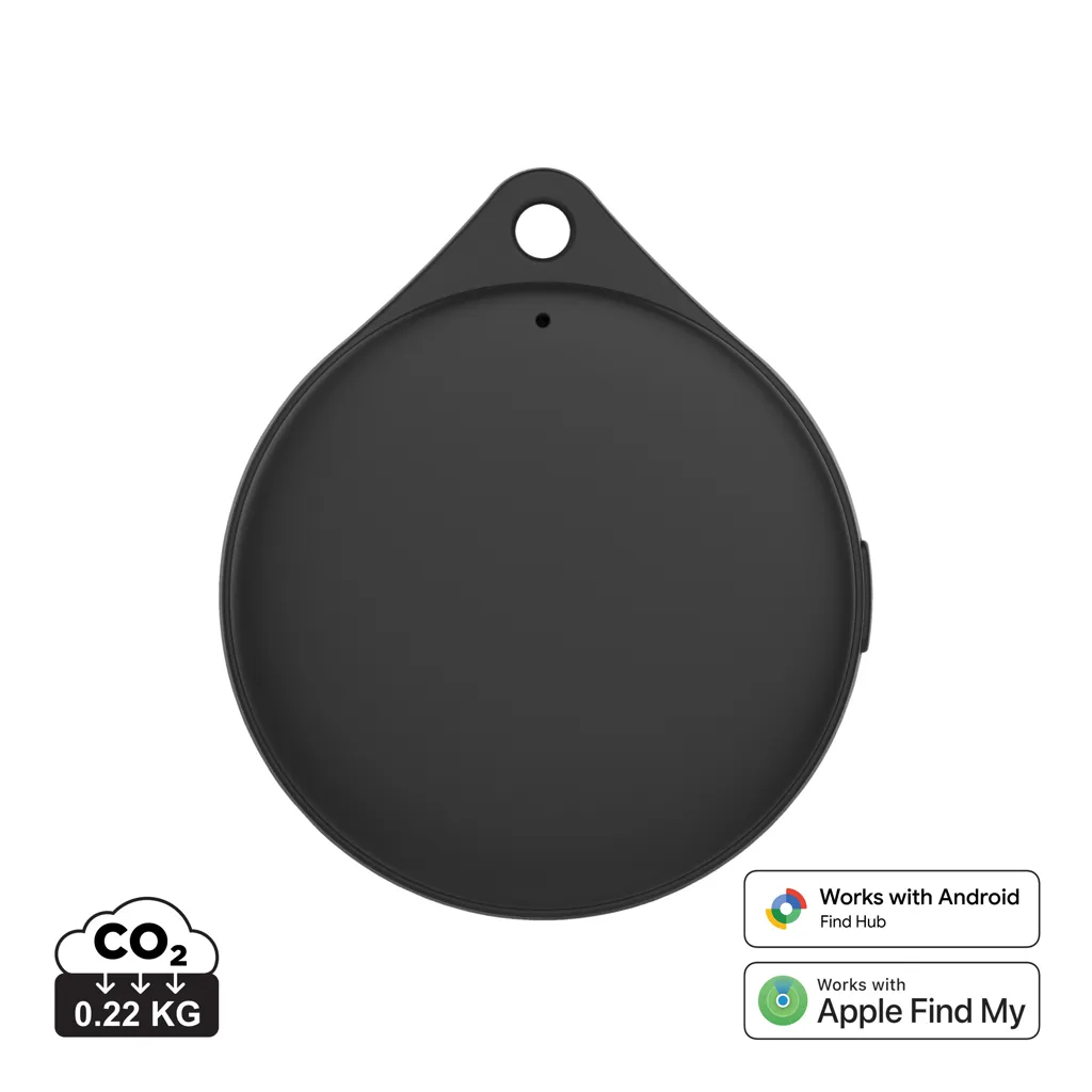 Findpop Dual RCS recycled plastic item finder IPX5 zwart
