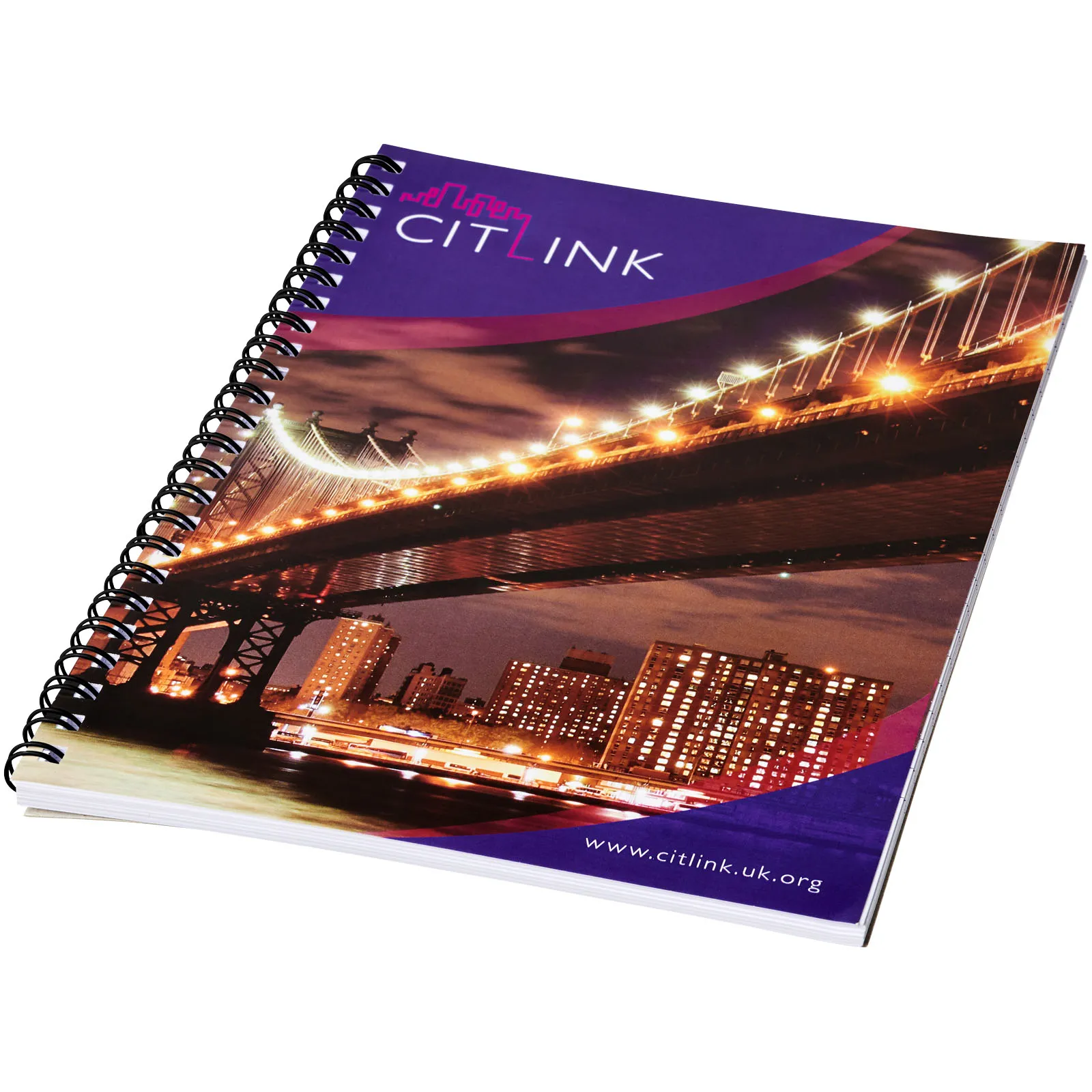 Desk-Mate® A5 spiraal notitieboek Wit
