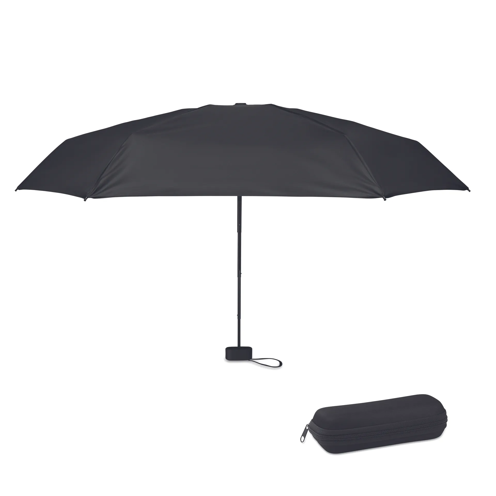 19 inch opvouwbare paraplu Zwart