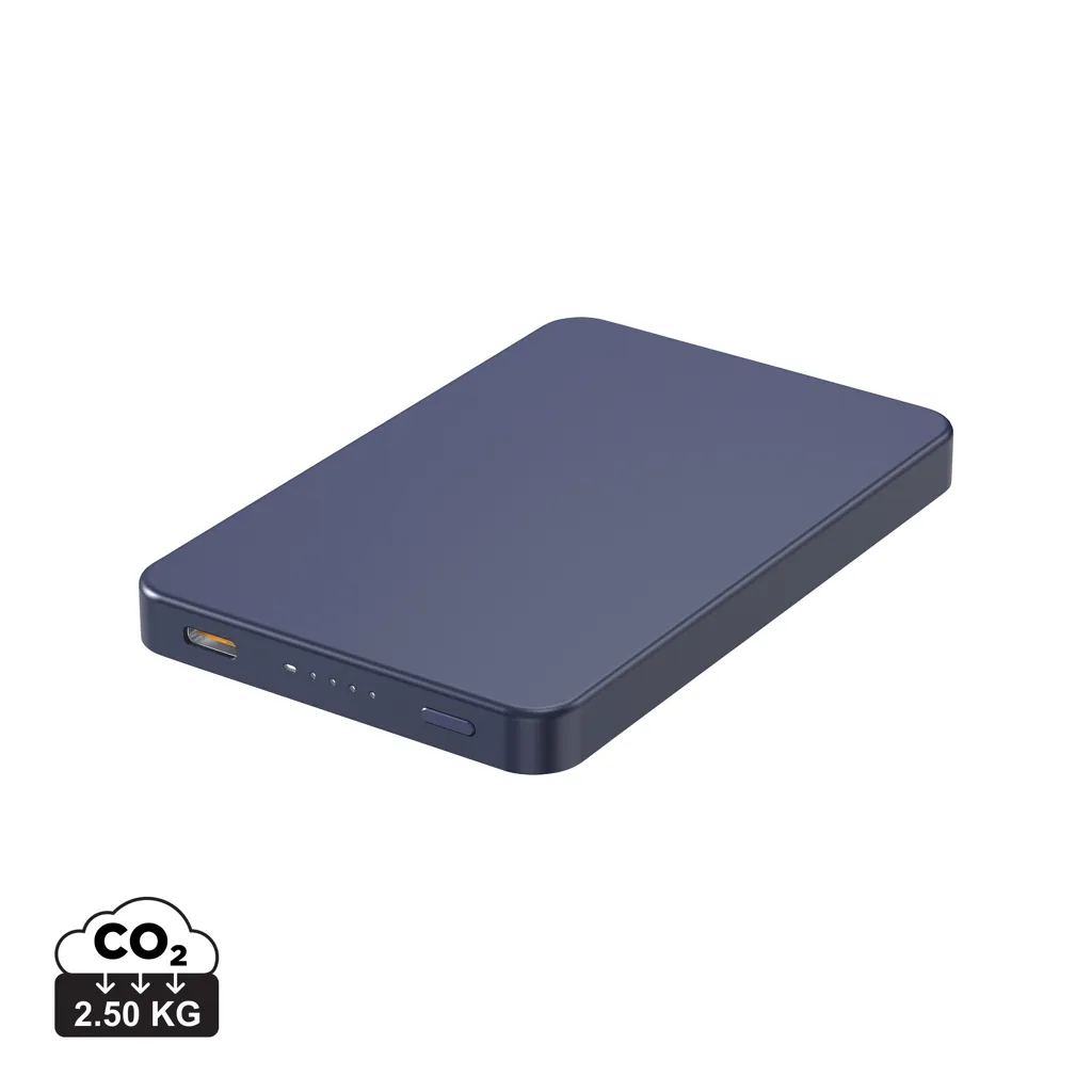 Urban Vitamin Marin 5000mAh magnetic 15W wireless powerbank blauw