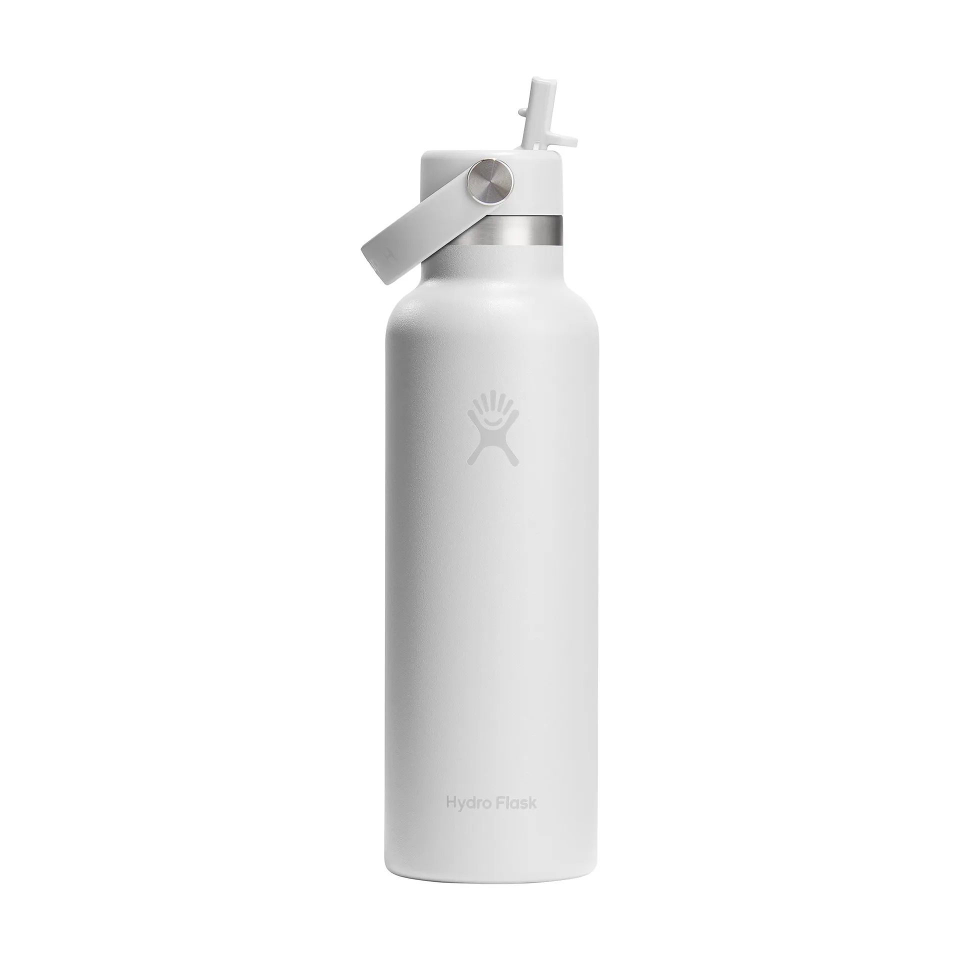 Hydro Flask Standard Mouth with Flex Straw Cap 621 ml waterfles wit