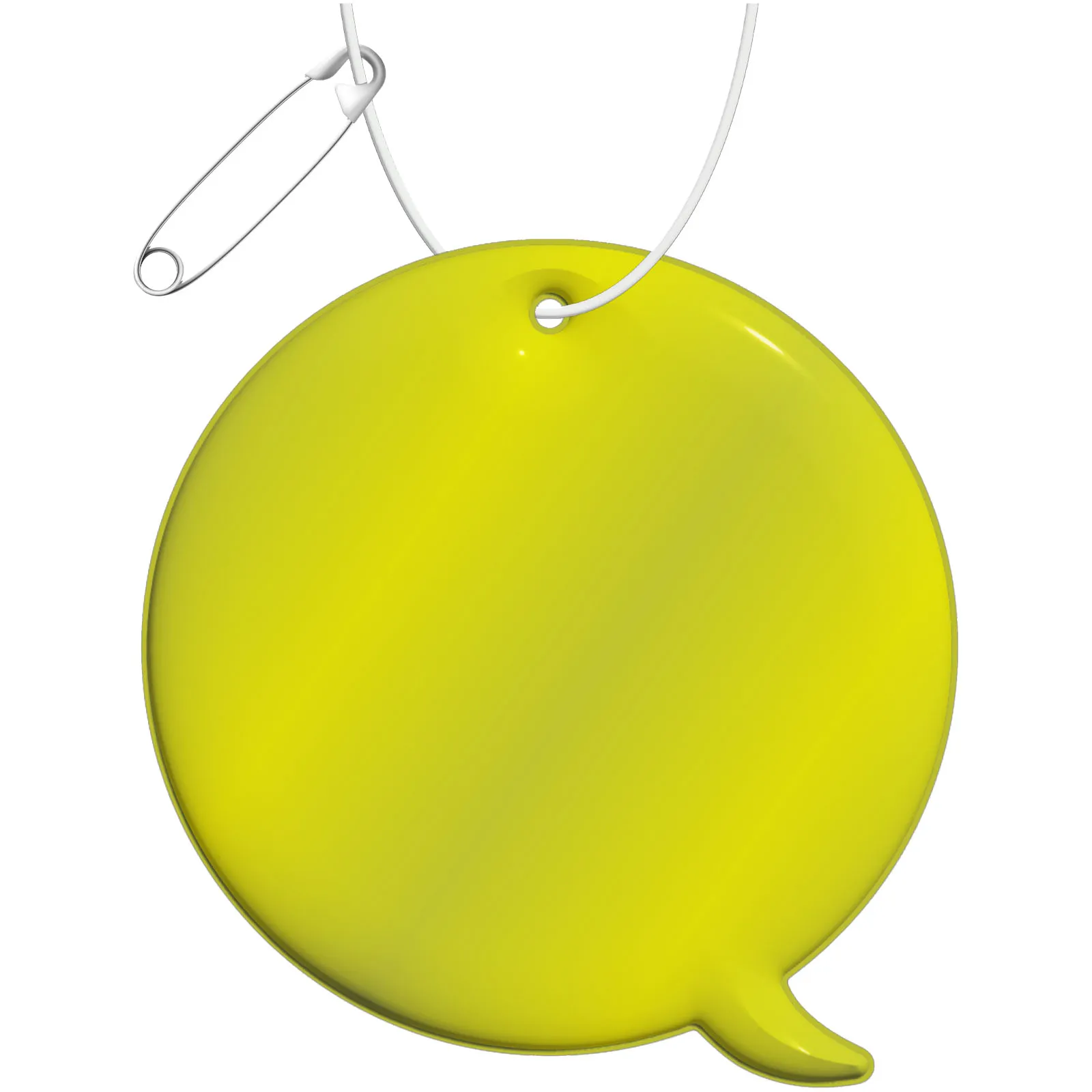 RFX™ H-09 reflecterende pvc hanger met bijschrift Neon geel
