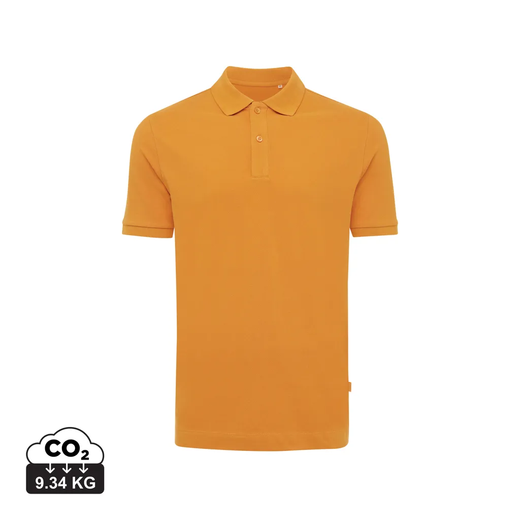IQONIQ Yosemite gerecycled katoen pique polo sundial oranje