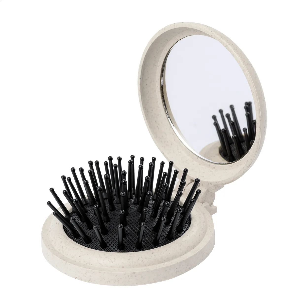 Webrush spiegel met haarborstel natuurlijk