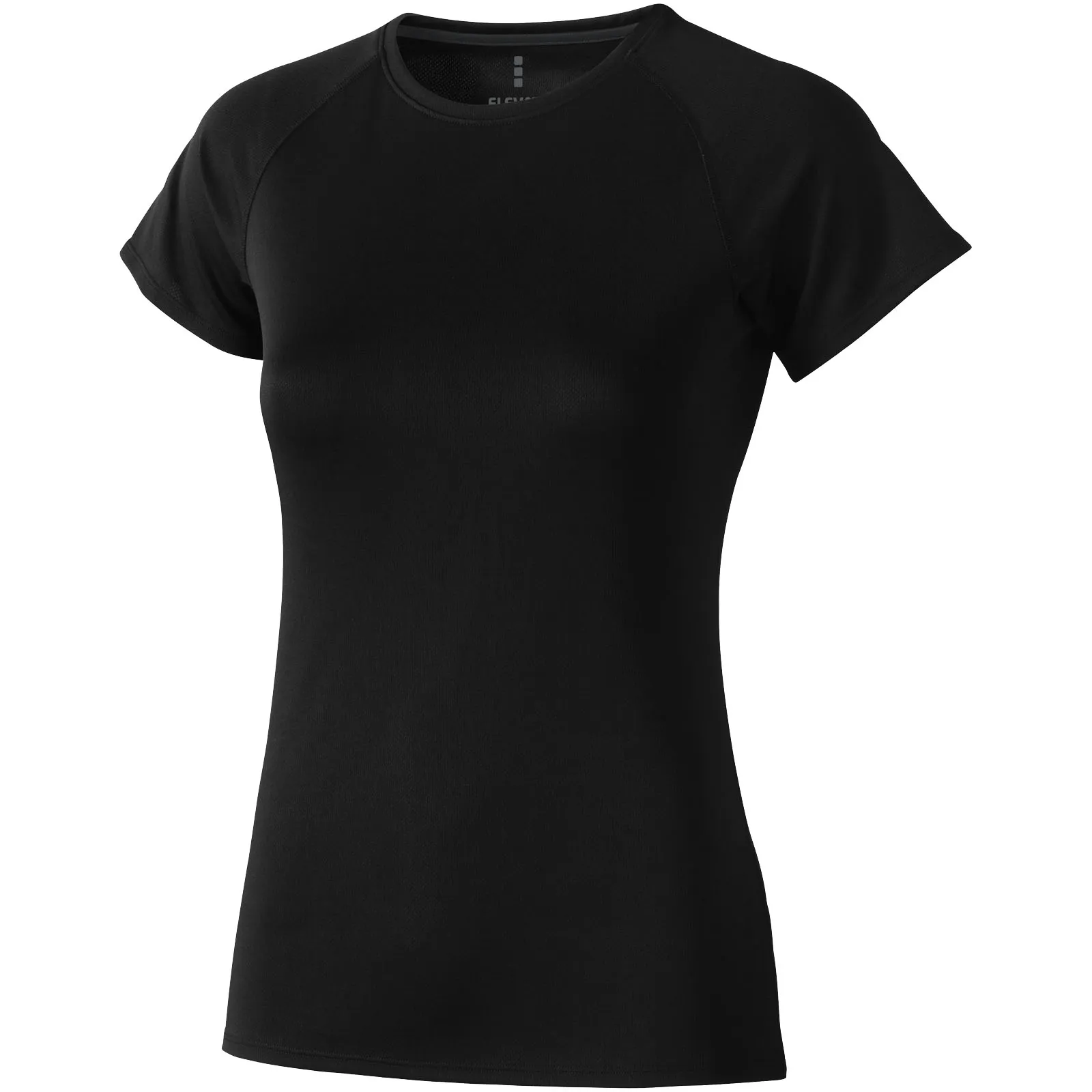 Niagara 145 g/m² cool fit dames t-shirt met korte mouwen Zwart