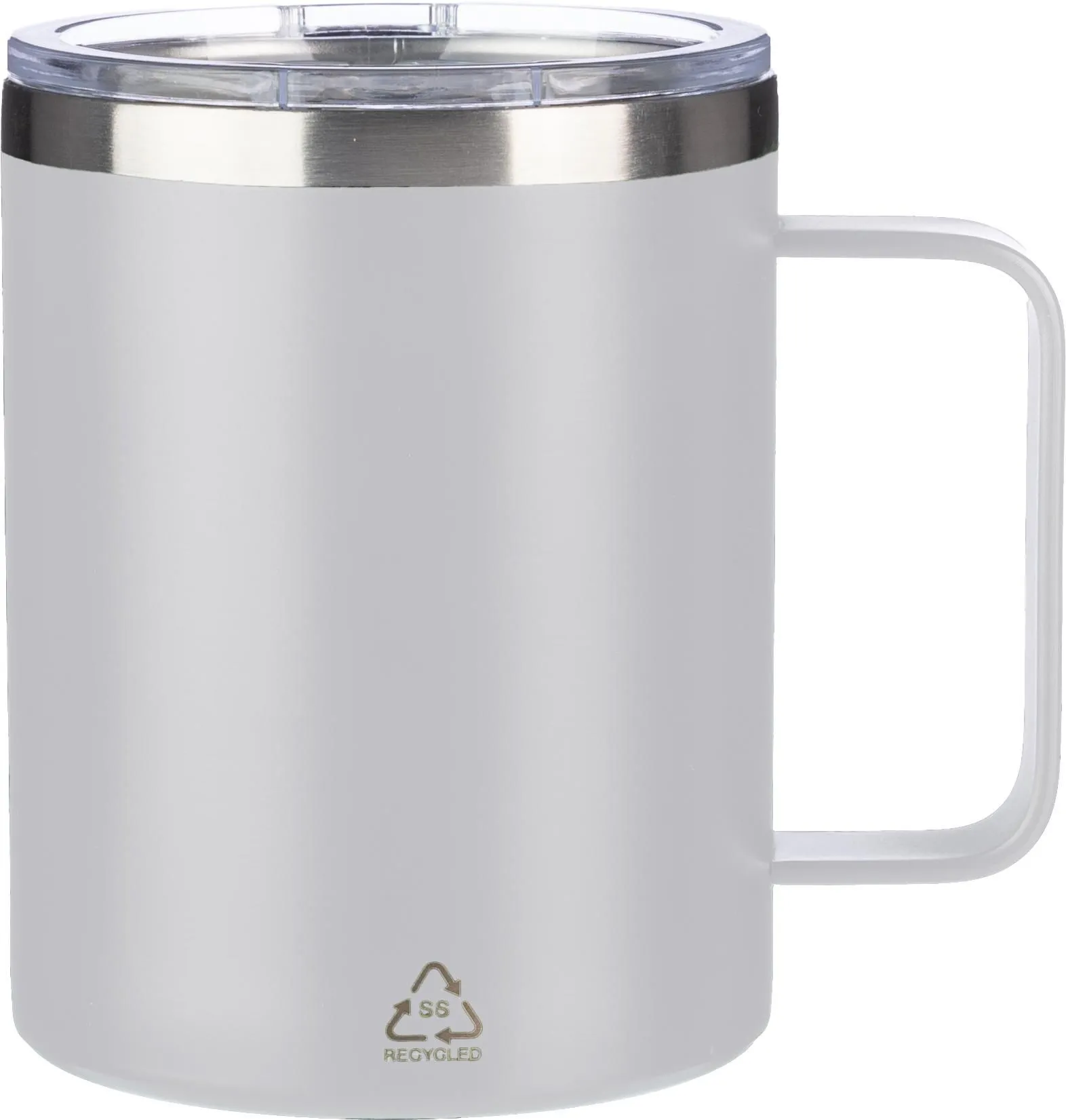 Dubbelwandige thermosbeker Renate | Gerecycled | 300 ml wit