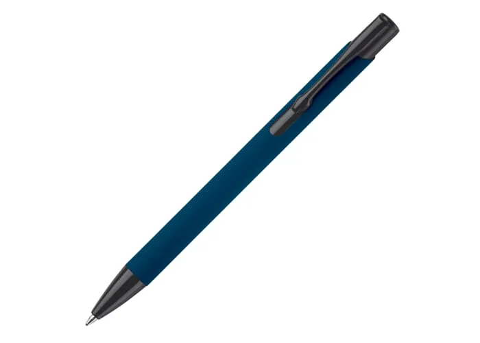 Balpen Alicante soft touch Donkerblauw / Zwart