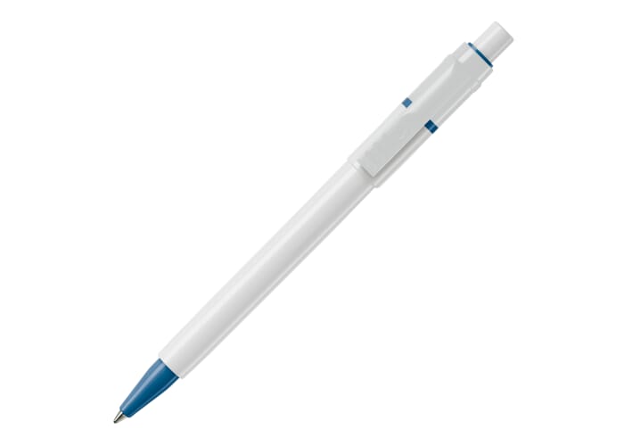Balpen Baron hardcolour Wit / Lichtblauw