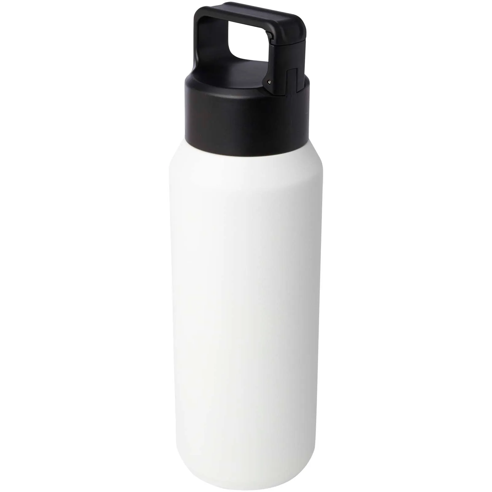 Astra 600 ml RCS-gecertificeerde waterfles van gerecycled roestvrij staal met koperen vacuümisolatie (geschikt voor koolzuurh Zwart