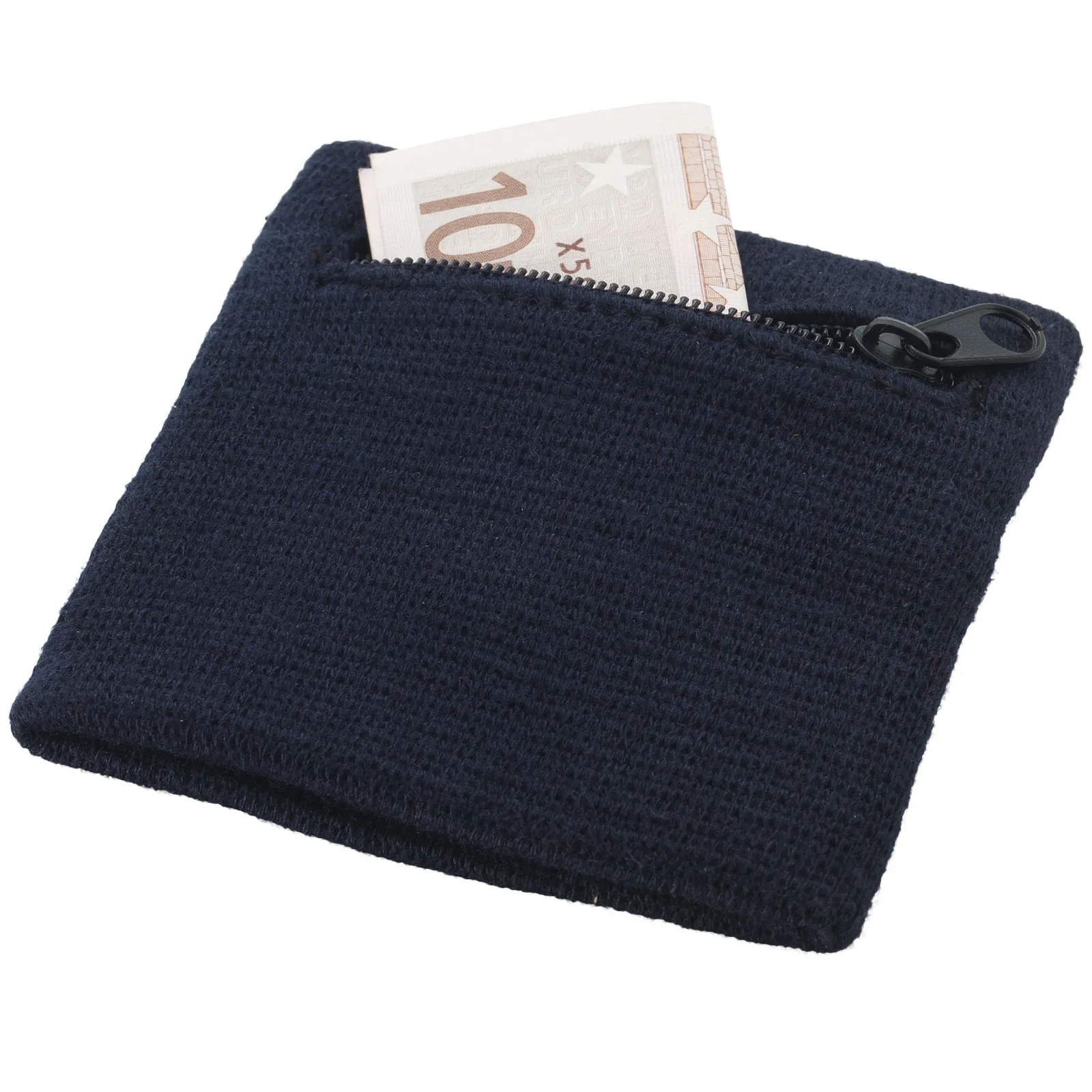 Brisky zweetbandje met rits Marineblauw