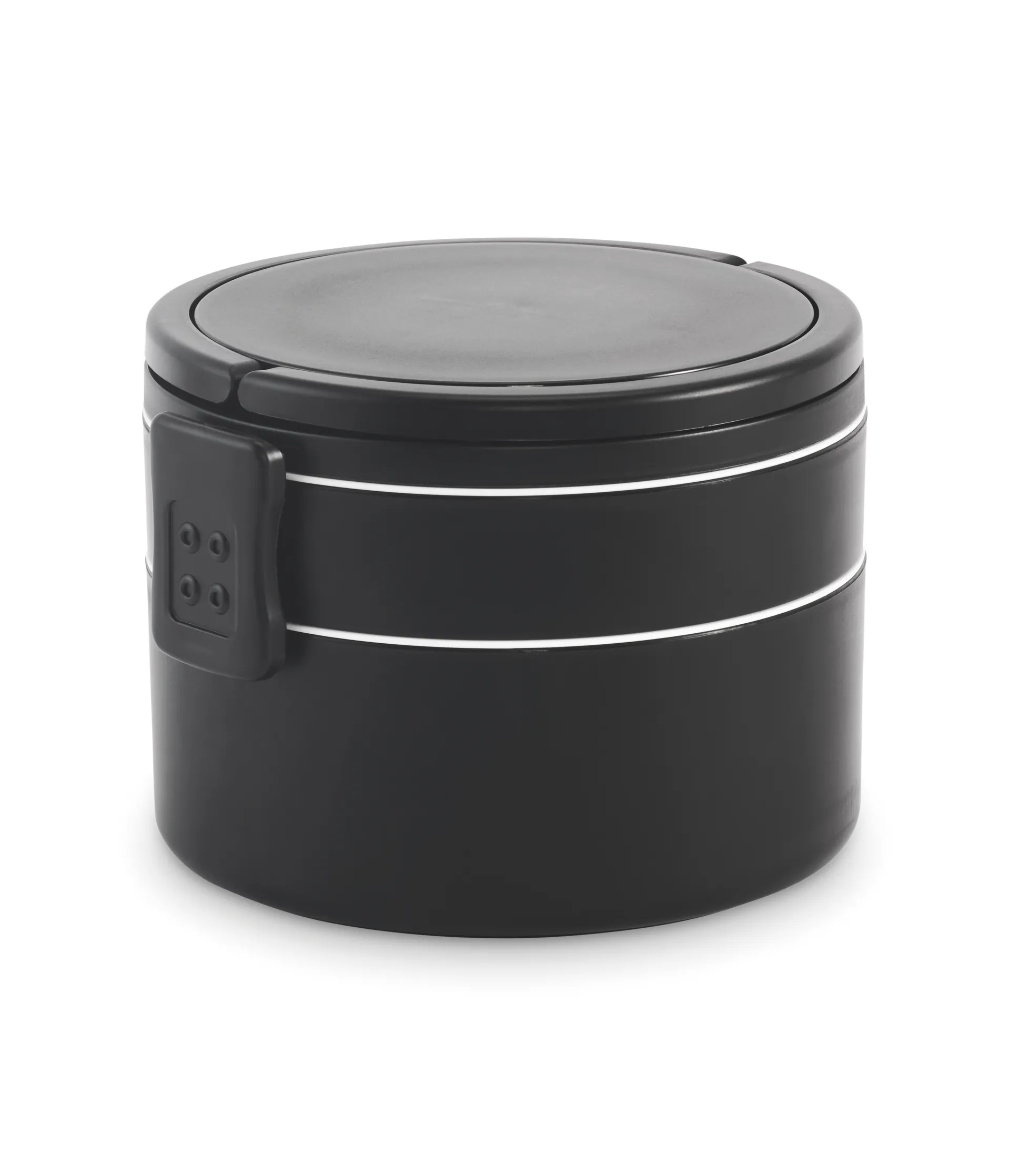 Twee-laagse lunchbox 950ml Zwart