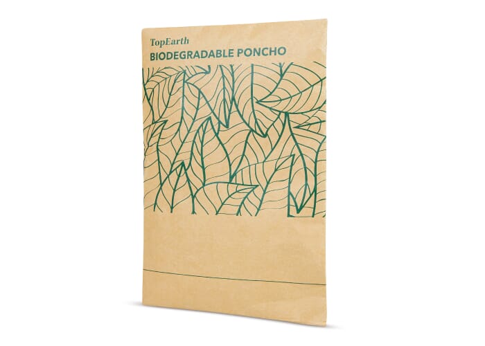 Biologisch afbreekbare regenponcho Natuur