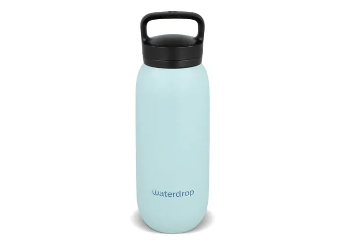 Waterdrop All-Purpose Thermo Fles met Drinktuit Dop 600ml Pastel blauw