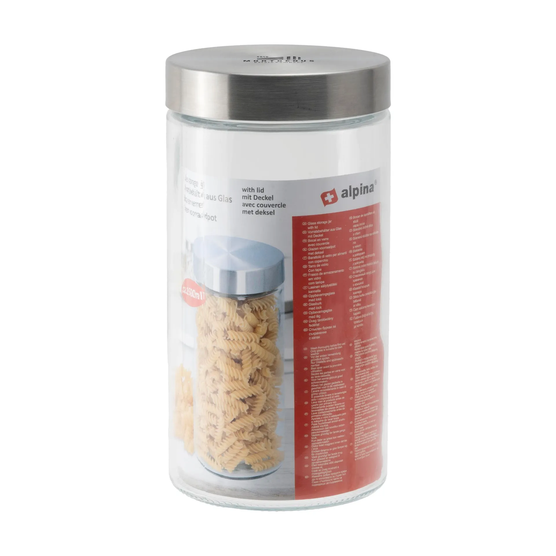 Trans Jar Voorraadpot 1,5 L grijs