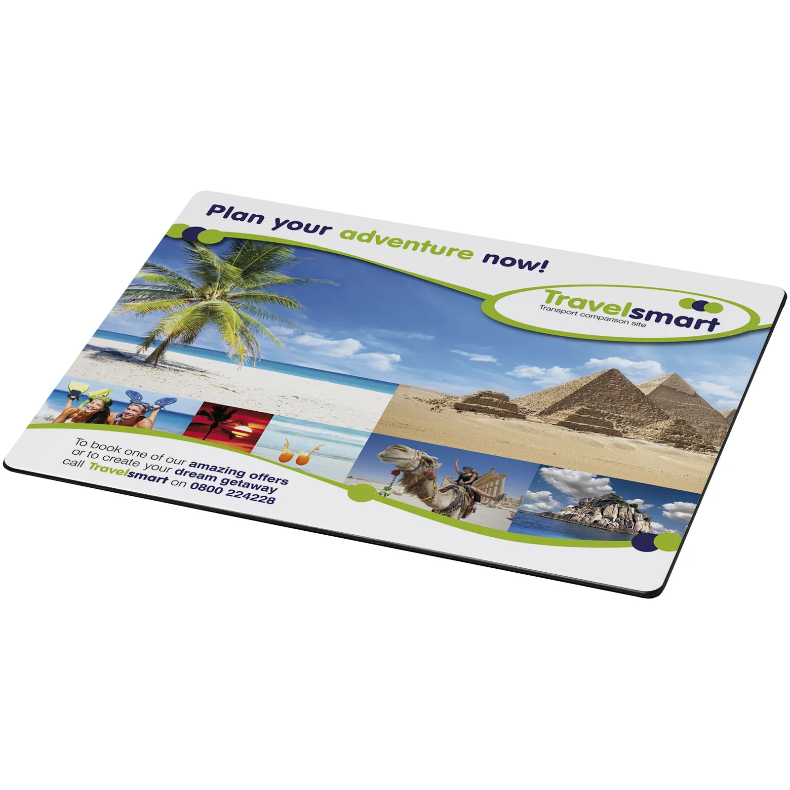 Brite-Mat® rechthoekige muismat Zwart