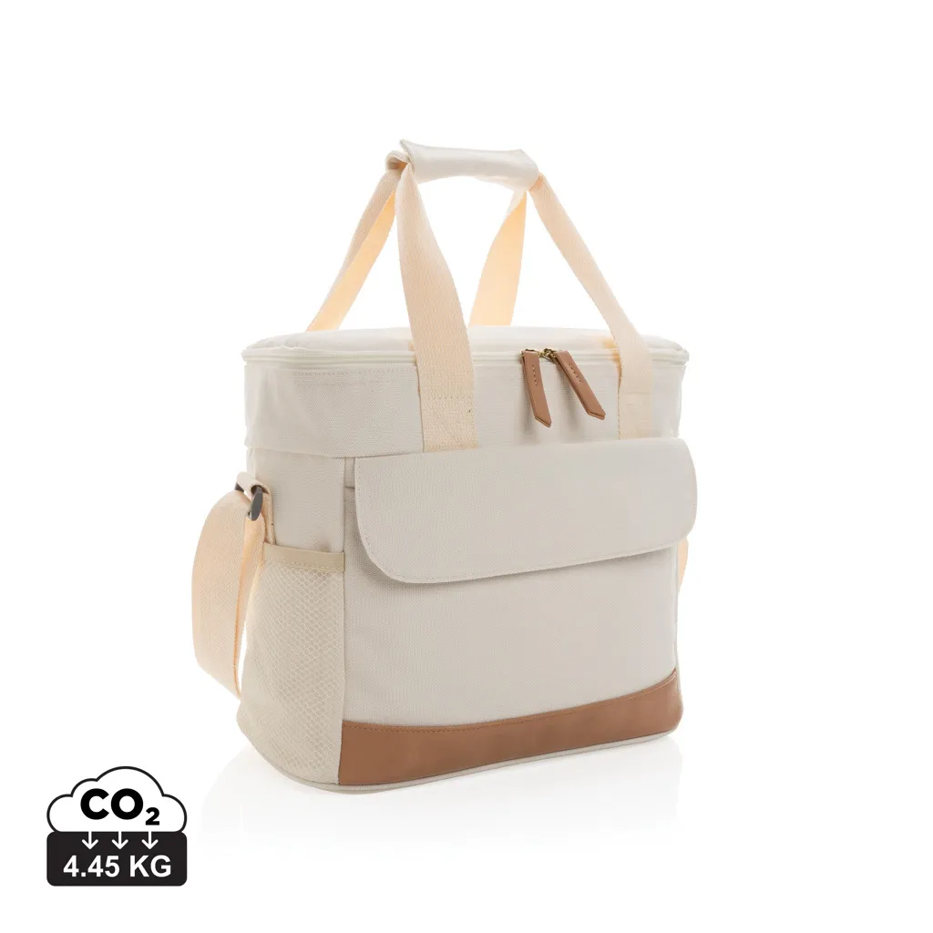 Impact AWARE™ 16 oz. recycled canvas koeltas gebroken wit