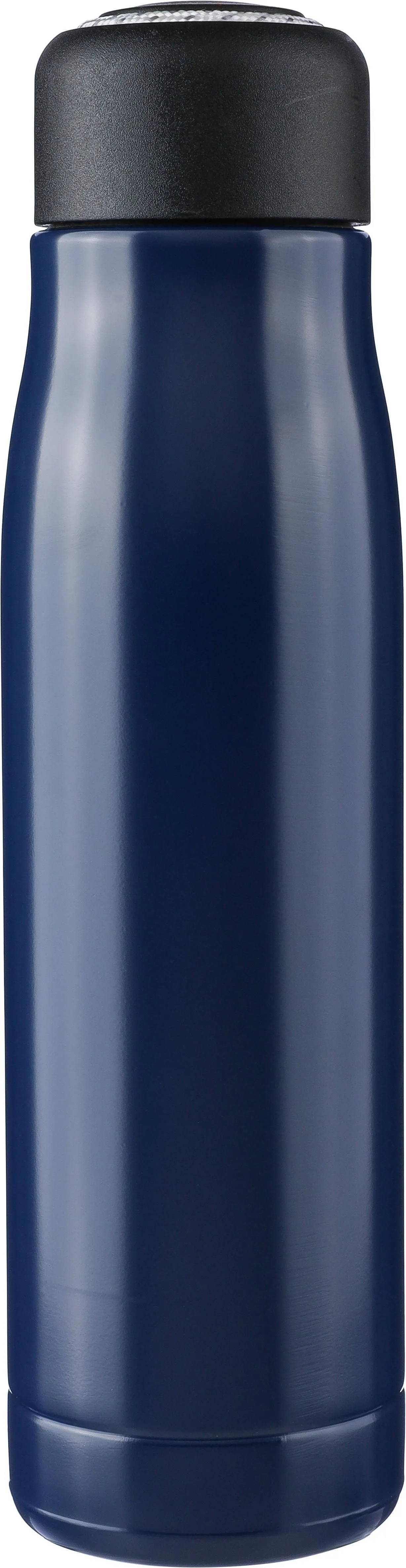 Gerecyclede roestvrijstalen dubbelwandige drinkfles (500 ml) Solene blauw
