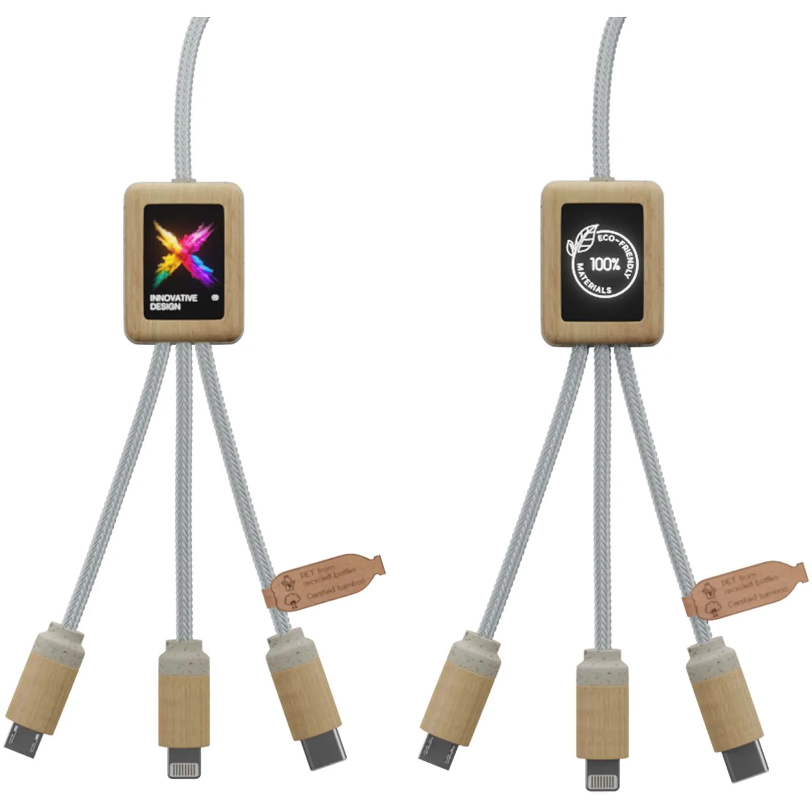 SCX.design C49 5-in-1 oplaadkabel Lichtbruin