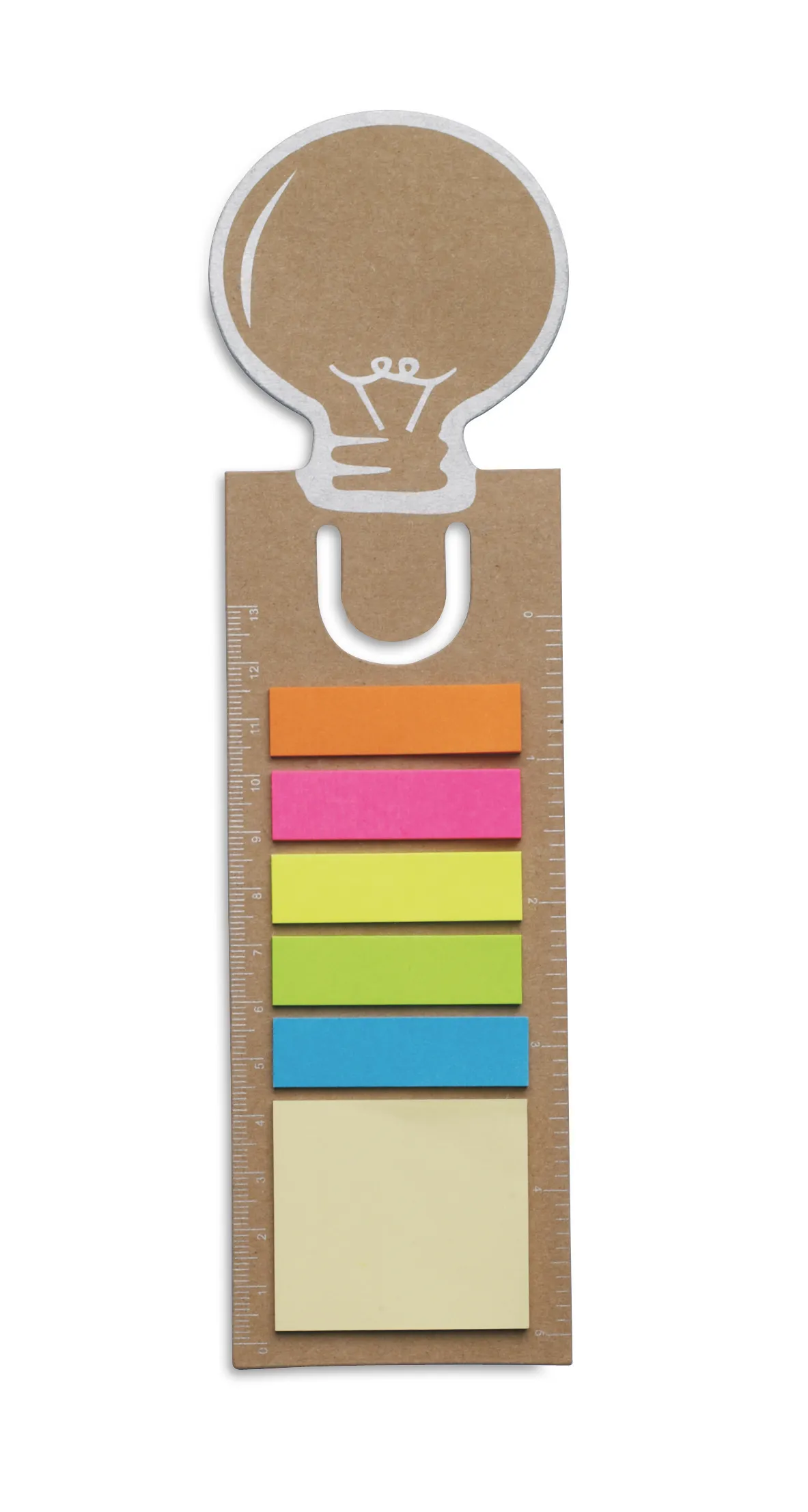 Boekenlegger met memoblaadjes Beige