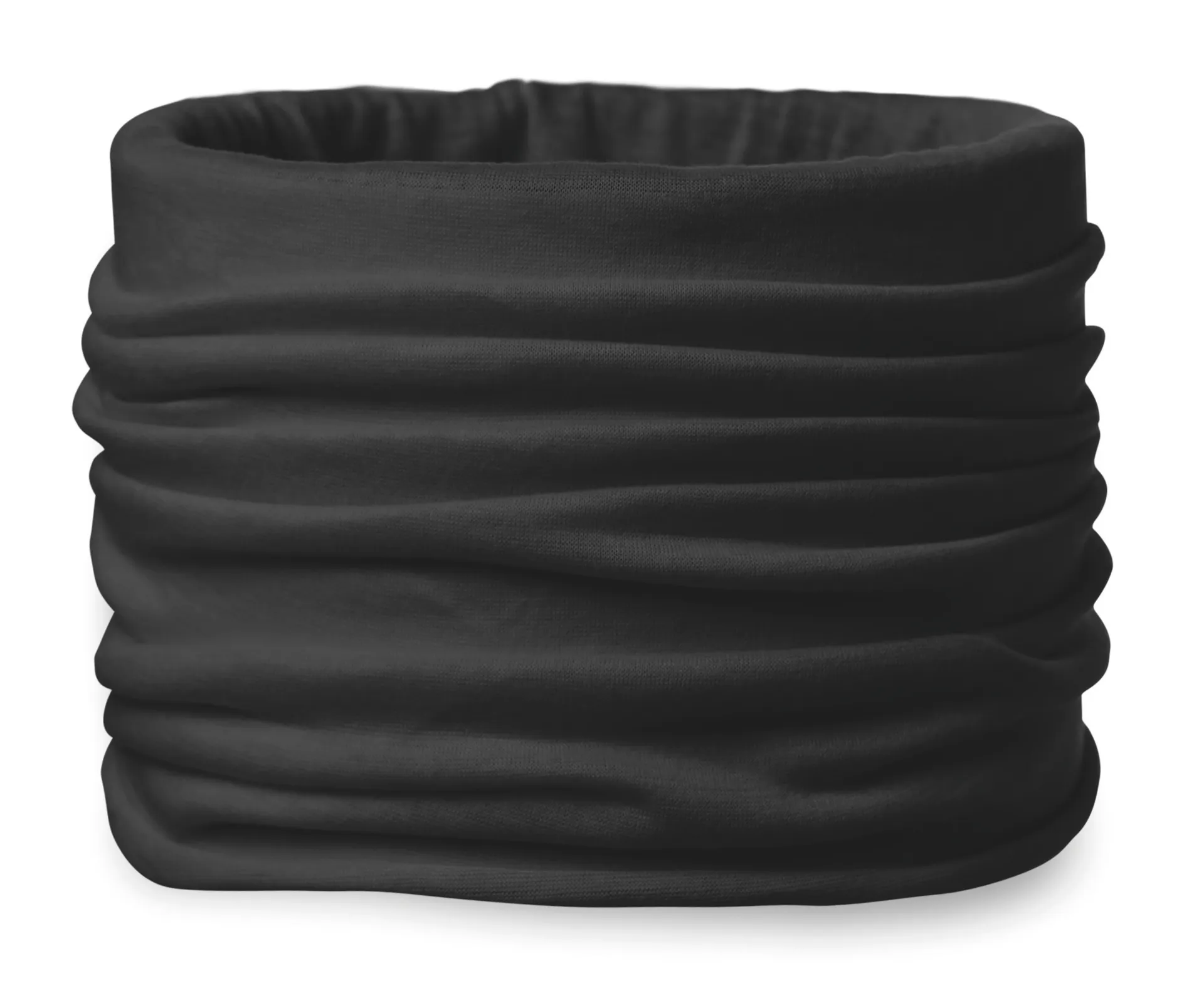 Multifunction scarf, microfiber Zwart