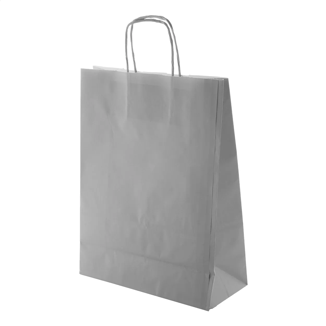 Mall papieren tas asgrijs