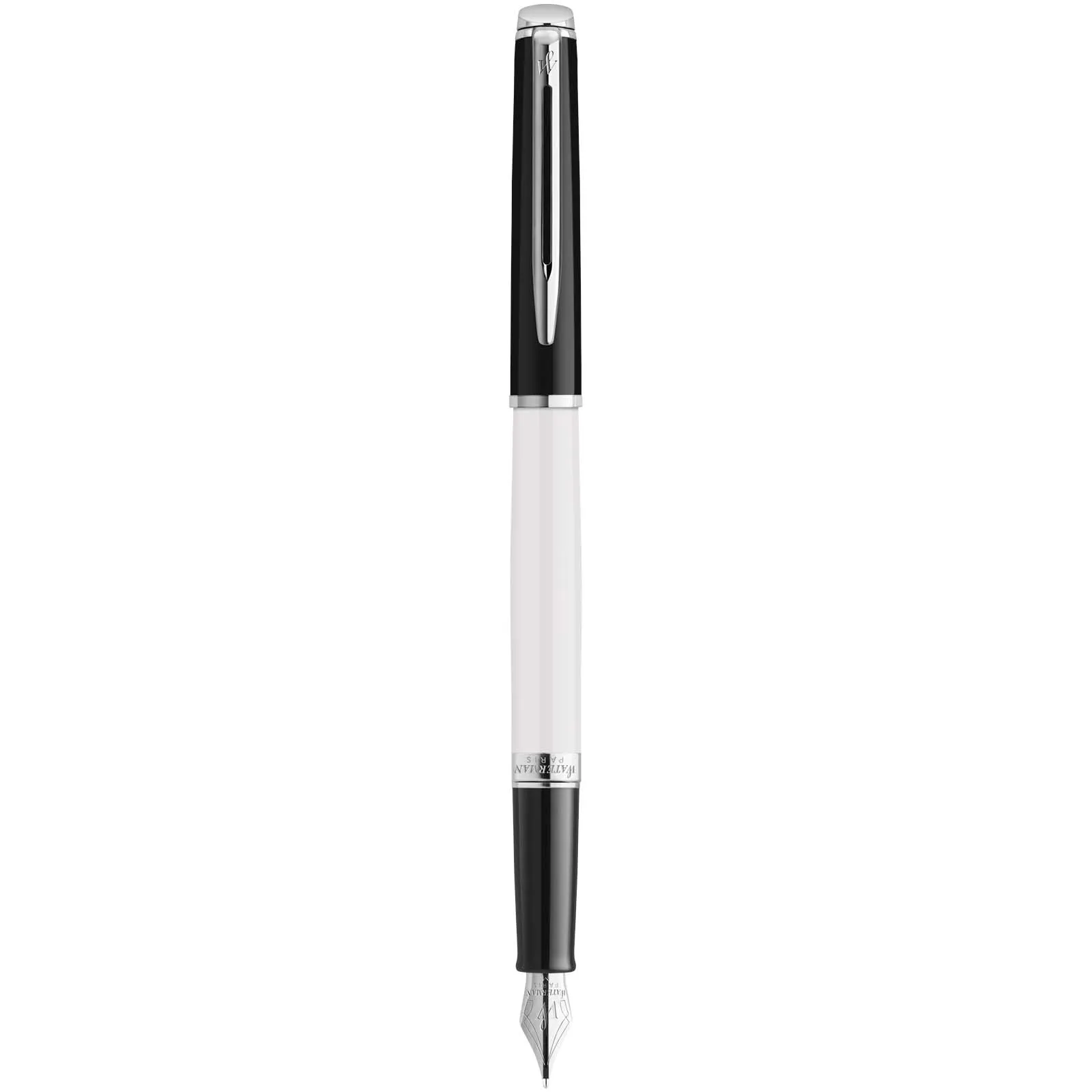 Waterman Hemisphere vulpen met kleurblokken en palladium afwerking (blauwe inkt) Wit