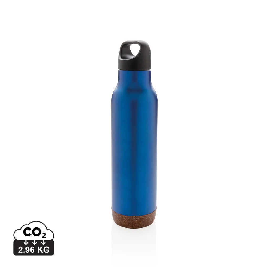 Lekvrije isoleer fles met kurk blauw