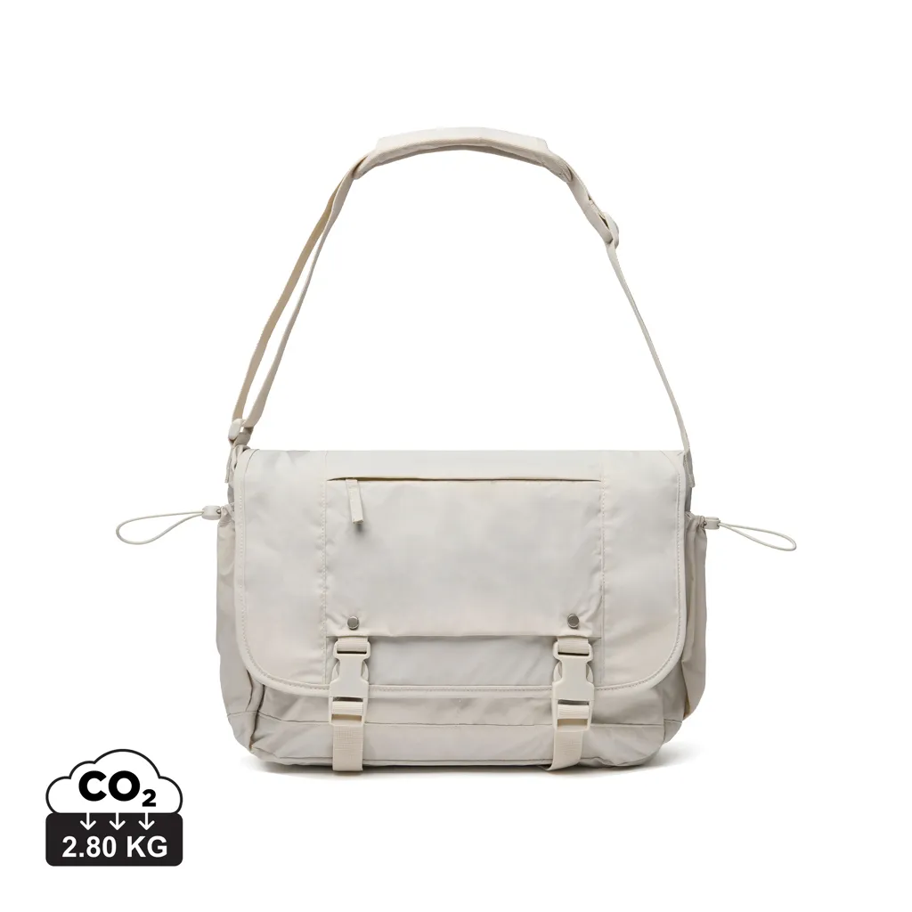 KENTO URBAN RCS recycled nylon 15.6 inch Messenger beige