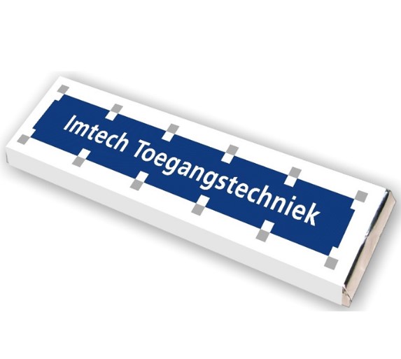 Reep 100 gram met bedrukte wikkel