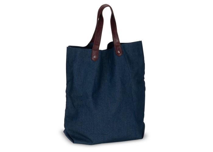 Boodschappentas canvas Denim 310g/m² 42x13x43cm